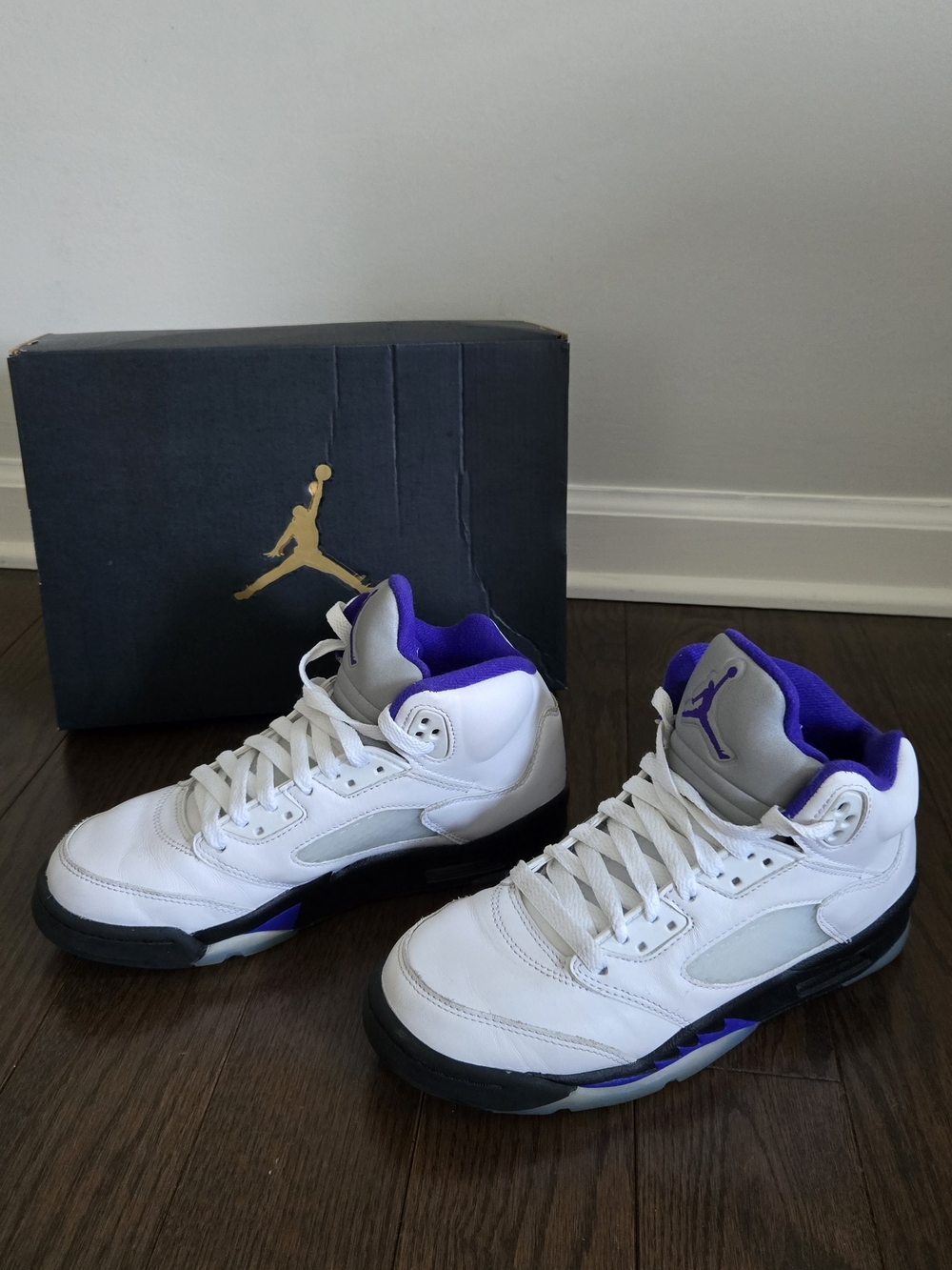 Air Jordan 5 Retro "DARK CONCORD" 2022 - Size 5.5Y - dd0587 141 (5274-4)